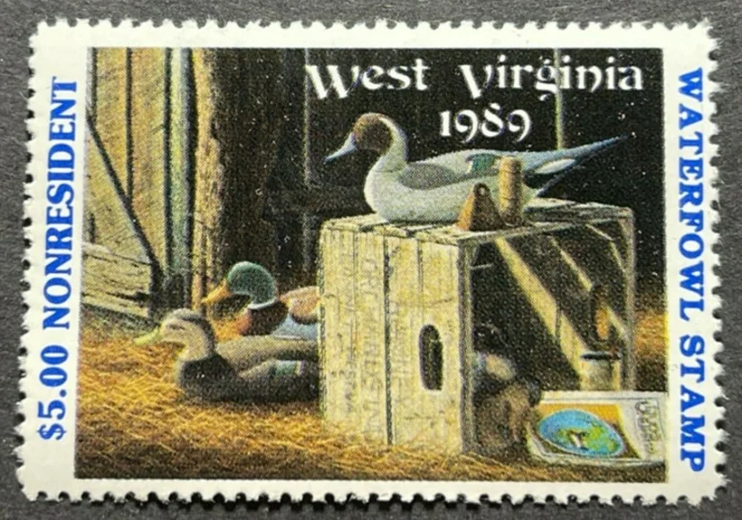 West Virginia Waterfowl Stamp 1989