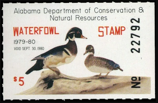 Alabama Waterfowl Stamp 1979
