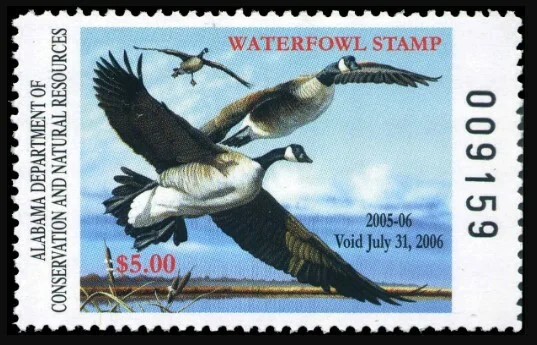 Alabama Waterfowl Stamp 2005