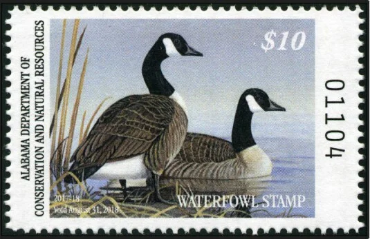 Waterfowl Stamp - Alabama 2017