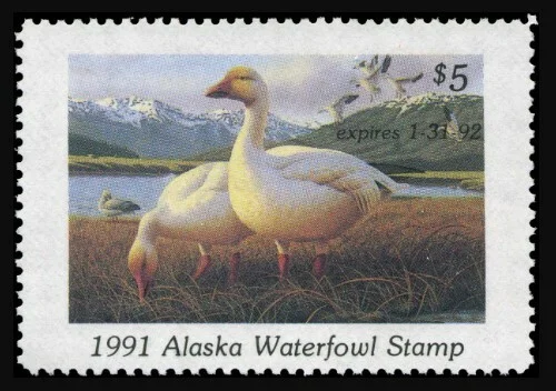 Alaska Waterfowl Stamp 1991