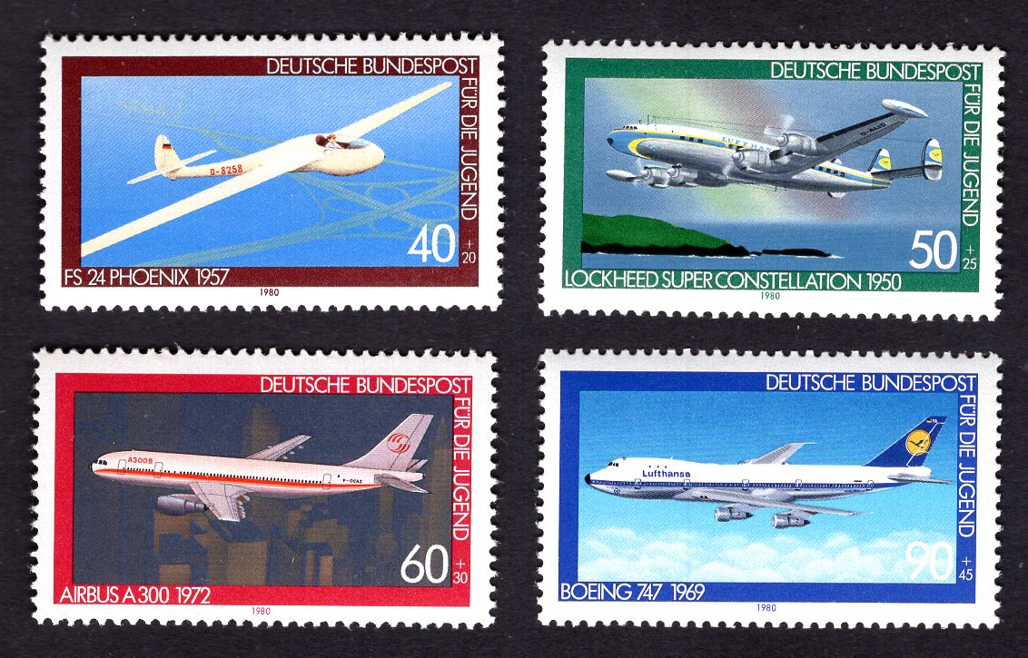 Germany, Federal Republic, 1980, Michel 1042-1045
