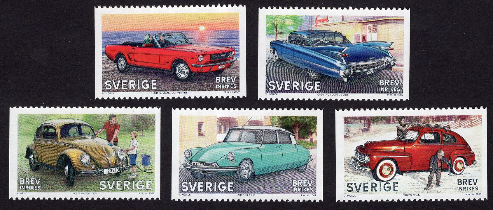 Sweden, 2009, Michel 2778-2782